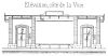 Elévation côté voie