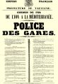 Police des gares à l'ouverture de la ligne de Lyon à la Méditerranée 1854